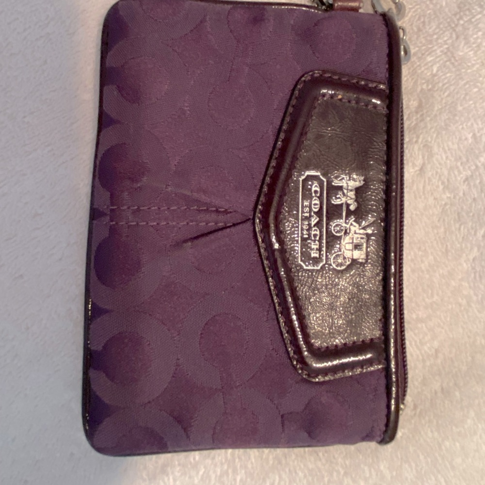Coach Madison OP Art Wristlet.